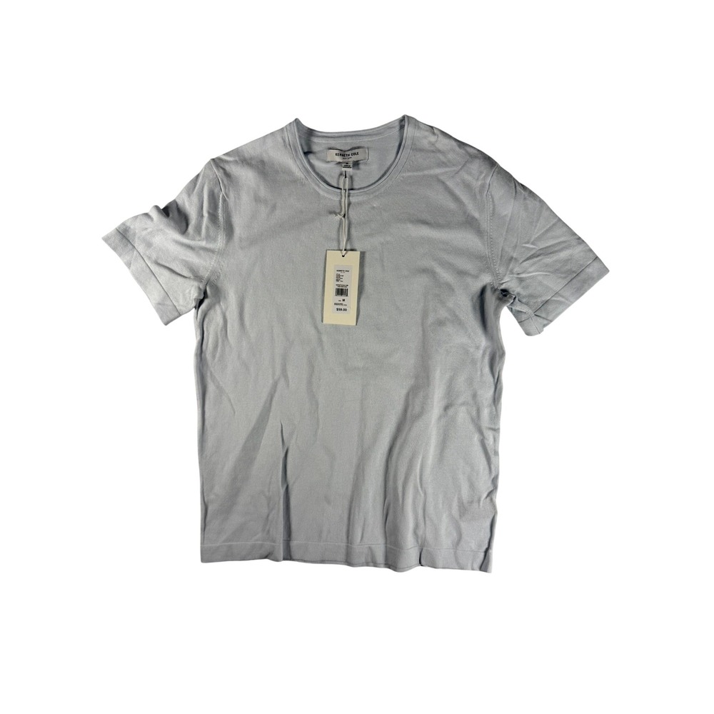 Kenneth Cole Mens Pale Blue Crew Neck T Shirt Style KV9S81PLBC Size M